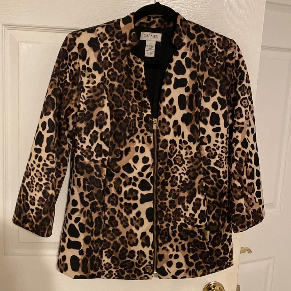 CARMEN leopard print jacket.  Only worn once.